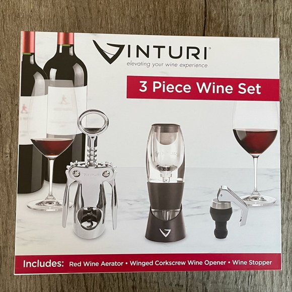 Vinturi 3 Piece Deluxe Wine Bundle - New In Box - Picture 8 of 9